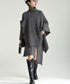 Slit Knit Dress & Poncho Co-ord