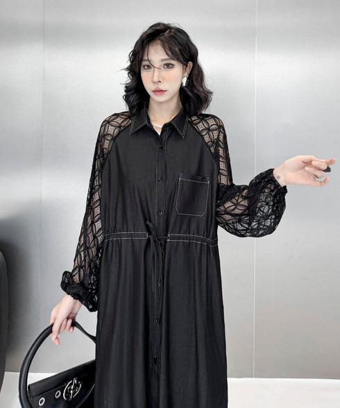 See-through Sleeve Dress