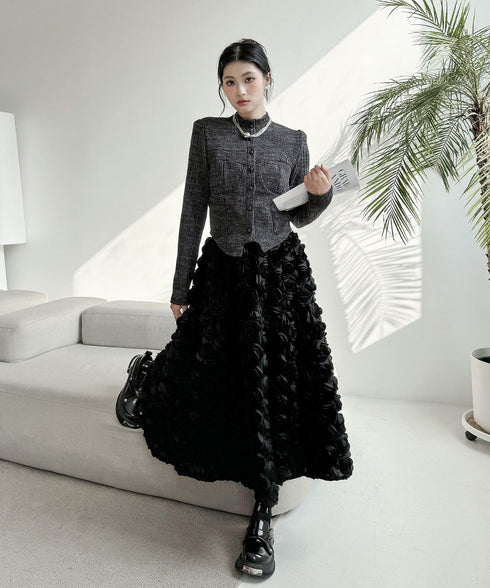 Three-dimensional Flower Skirt