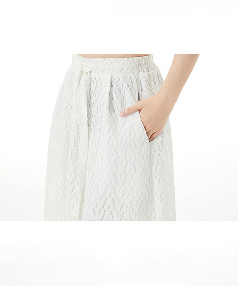 Mesh Wide Pants