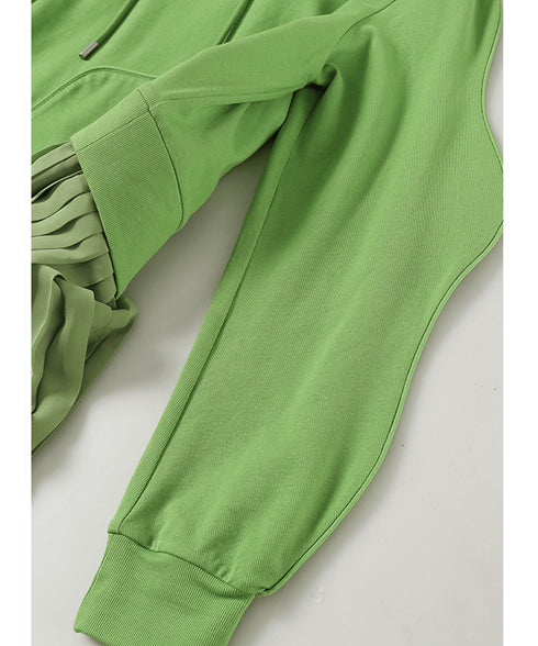 Pleated Hoodie Dress