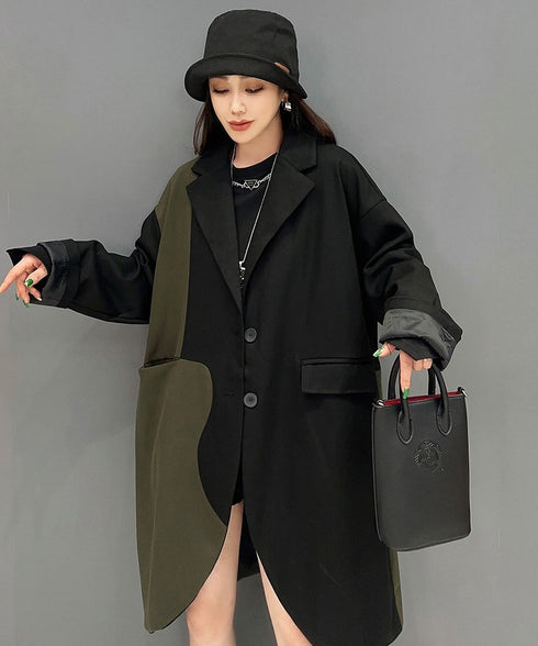 Bicolor Long Jacket