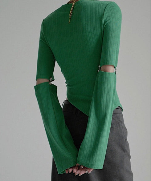 Cut-out Asymmetry Top