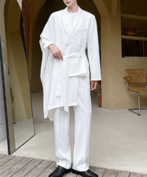 Asymmetric Belt Jacket