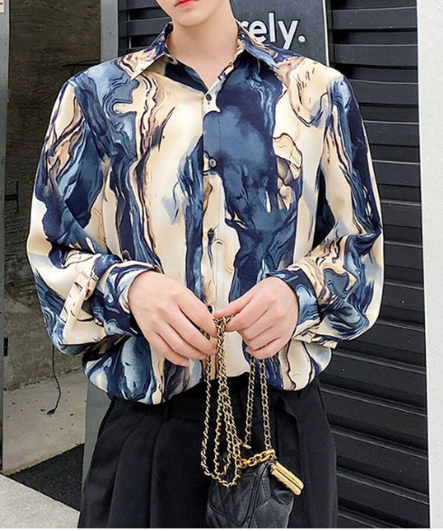 Geological Print Shirt