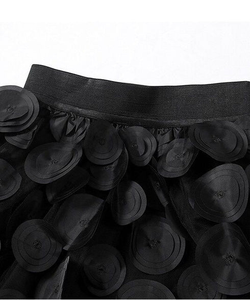 Three-dimensional Dot Tulle Skirt