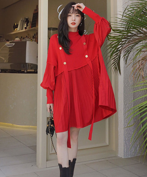 Lantern Sleeve Dress