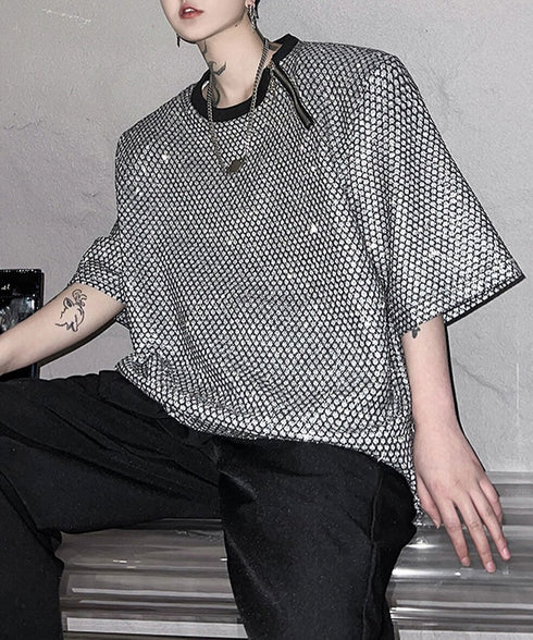 Metallic Mesh T-shirt