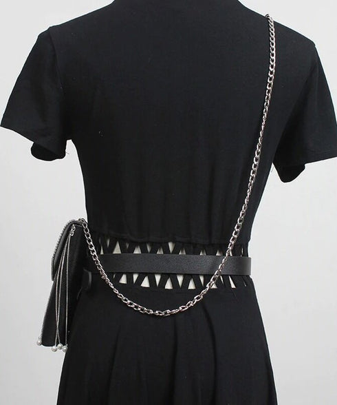 Chain Fringe Waist Bag
