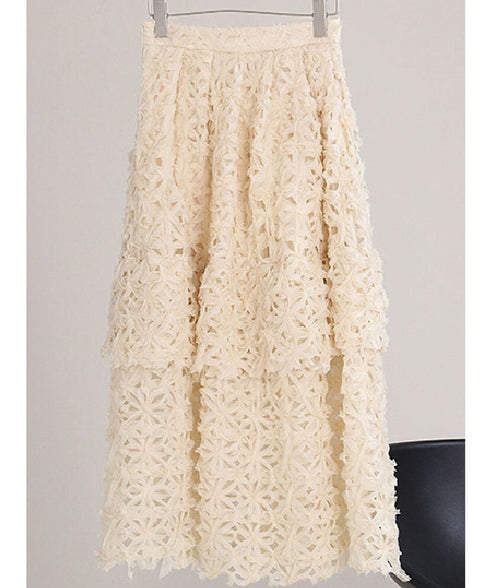 Flower Tiered Skirt