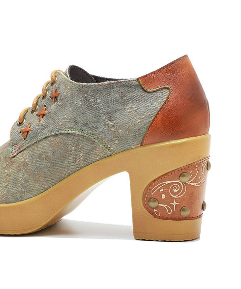 Vintage Stitch Heel Shoes