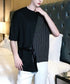 Half Stripe Panel T-Shirt