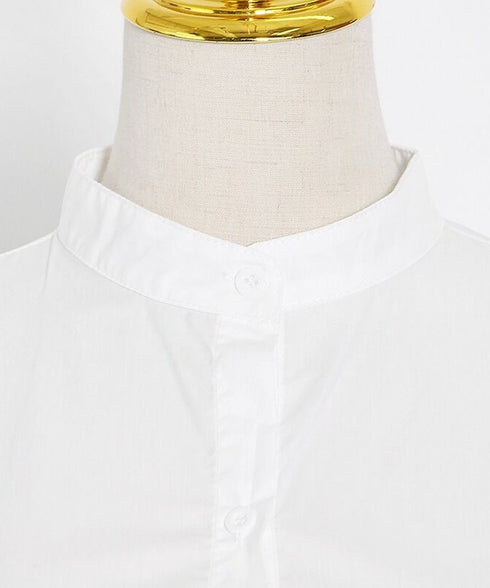 Pleated Peplum Blouse