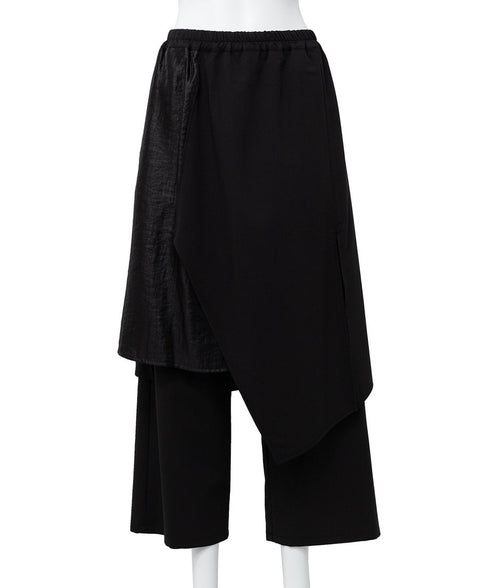 Draped Faux Two-piece Pants