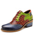 Color Patchwork Oxford Shoes
