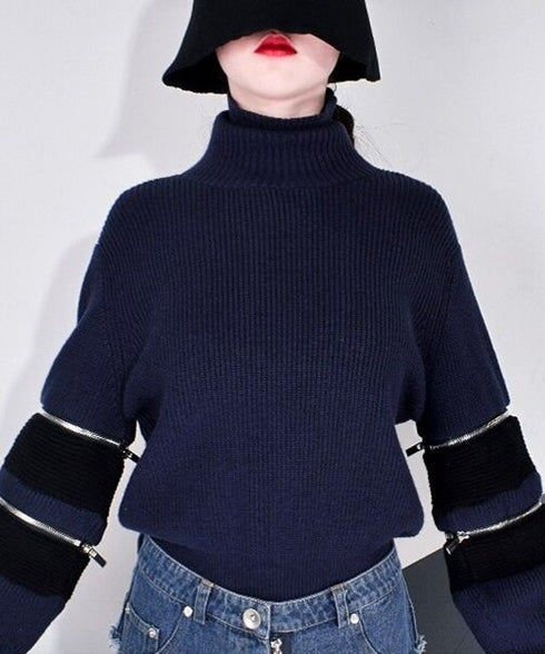 Designer Zip Sweater & Skirt Co-ord