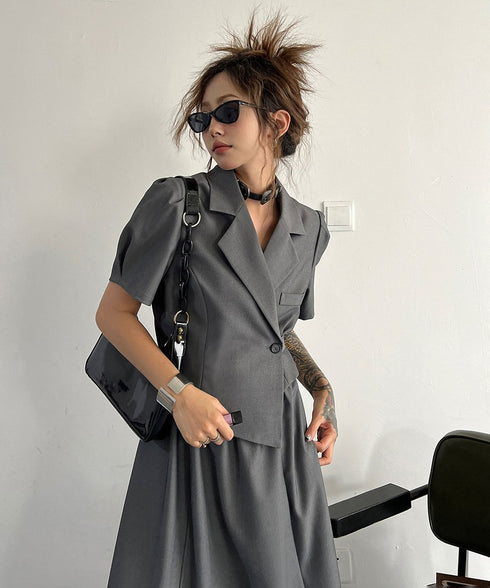 Faux Two-piece Dress