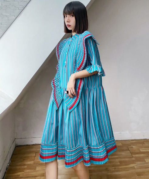 Frilly Pleated Dress