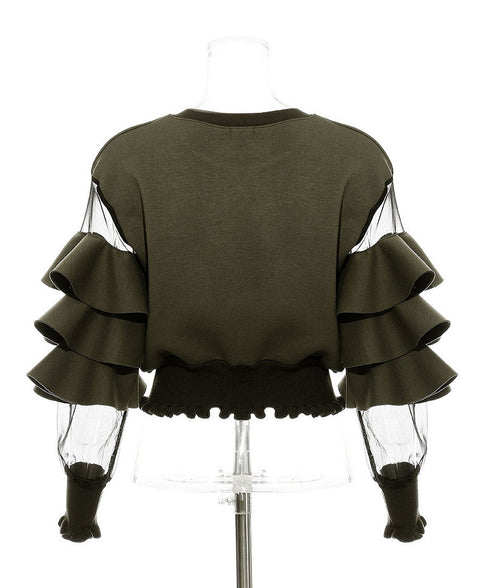Mesh Sleeve Top