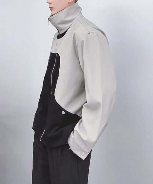Bicolor Zip Jacket