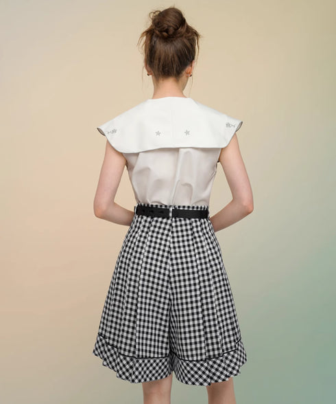 Gingham Check Culottes