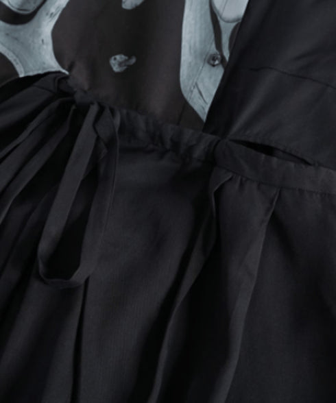 Half Graphic Short Sleeve Shirt Set