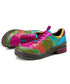 Pop Color Patchwork Derby Shoes