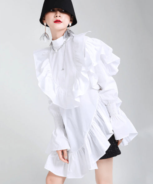 circular cuff scrum mini dress