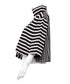 Striped Turtle-neck Top
