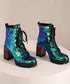 Holographic Sequin Chunky Boots
