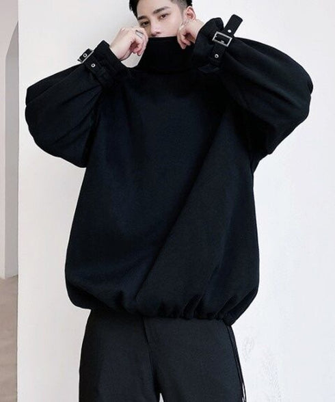 Half Zip High Neck Pullover