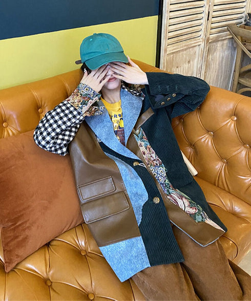 Jacquard Patchwork Jacket