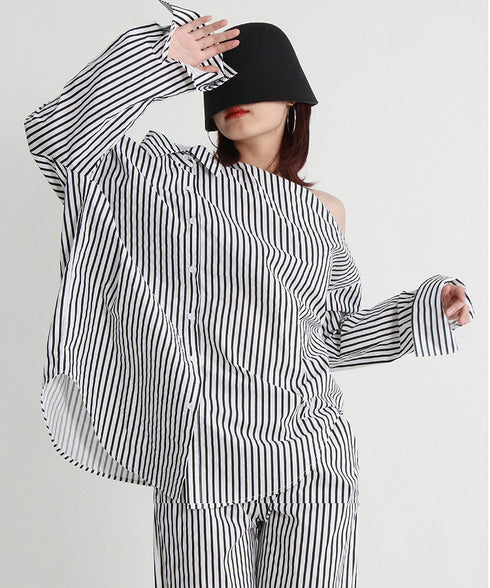 Stripe Shirt&Pants Co-ord