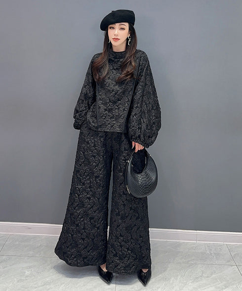 Billowy Sleeve Top & Pants Co-ord