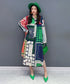 Panel Print Dress