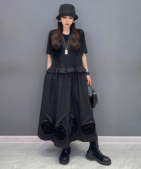 Three-dimensional Flower Dress