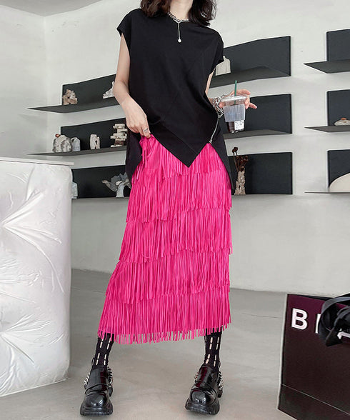 Drop Shoulder Zipper Top