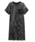 Crew Neck Mesh Dress