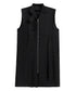 Stand Collar Zip Long Vest