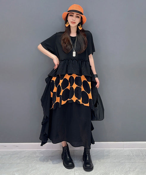 Dot Tiered Dress