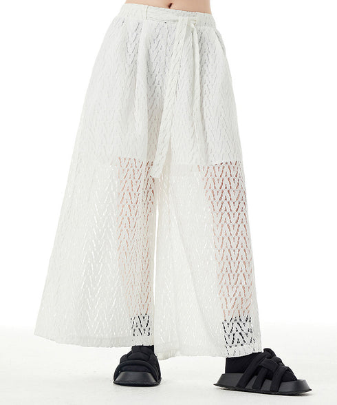 Mesh Wide Pants