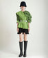 Ruffle Pleated Short Blouse