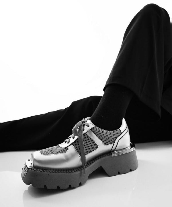 Mesh Metal Platform Shoes