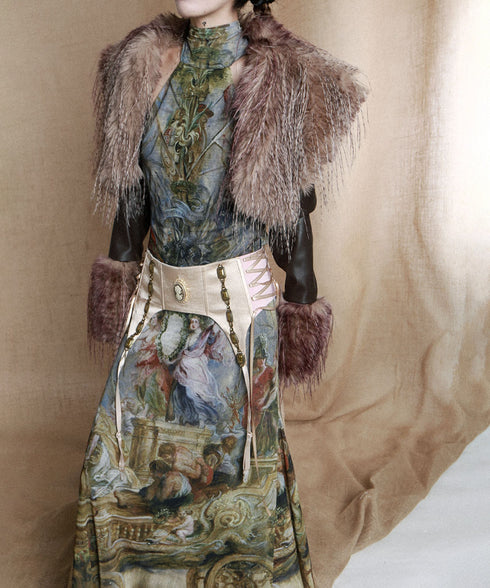 Art Full Open-back Dress