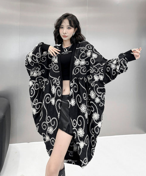 Flower Embroidery Cardigan