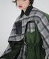 Waist Drawstring Cape Coat