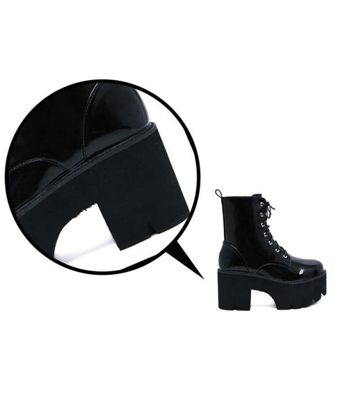 Lace Up Platform Boots
