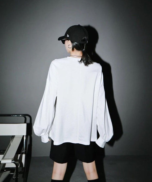 False Collar & Peasant Sleeve Top Co-ord