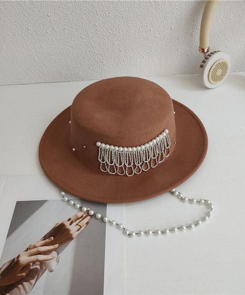 Beaded Veil Hat