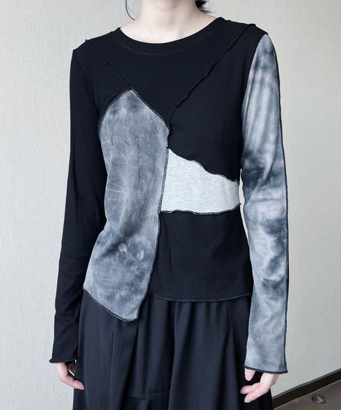 Boat-neck Blocking Top